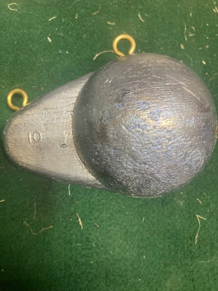 Two 10 lb Lead Downrigger Weights