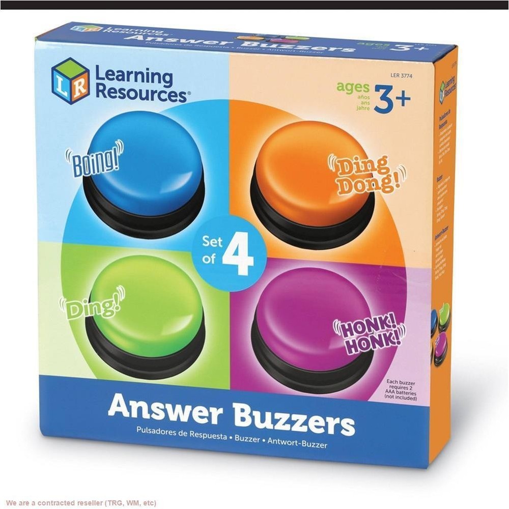Learning Resources Answer Buzzers - 4pk: Teaching Aid, Educational Tools for ...