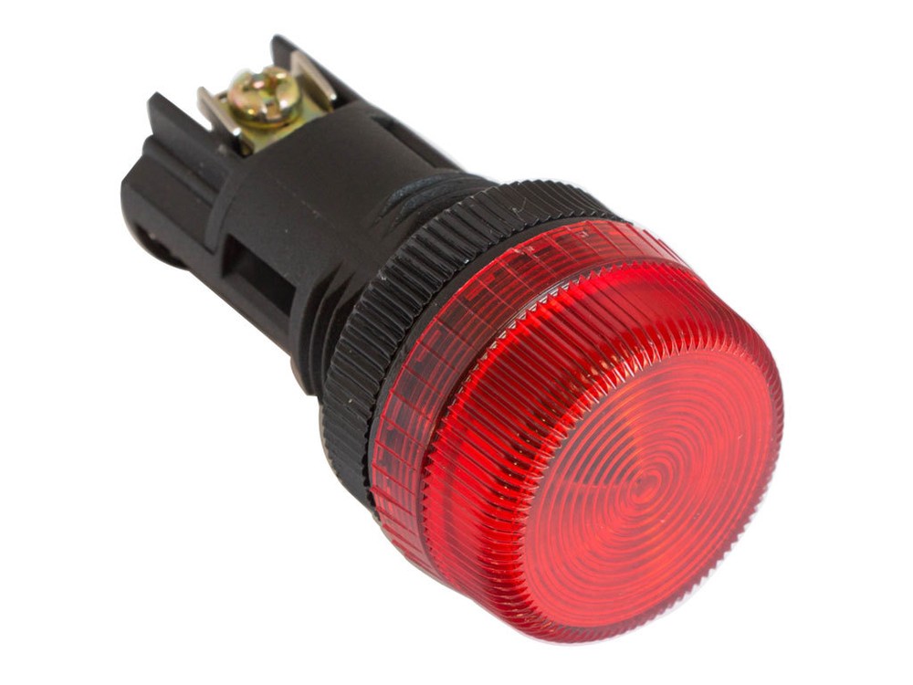 NPL-22 ATI Red LED Pilot Indicator Light 22mm 24V AC/DC Replaceable Lamp