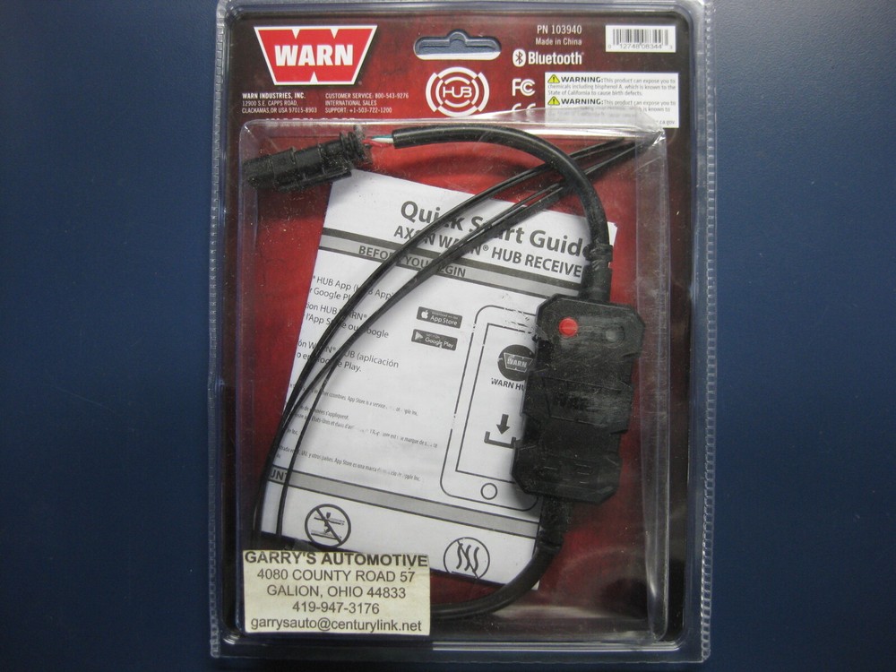 WARN 103940 Wireless Smartphone Bluetooth Remote Control System Kit Axon Winch