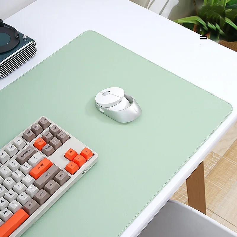 Computer Desk Pad, Office Desk Mat PU Leather Mouse Pad Waterproof