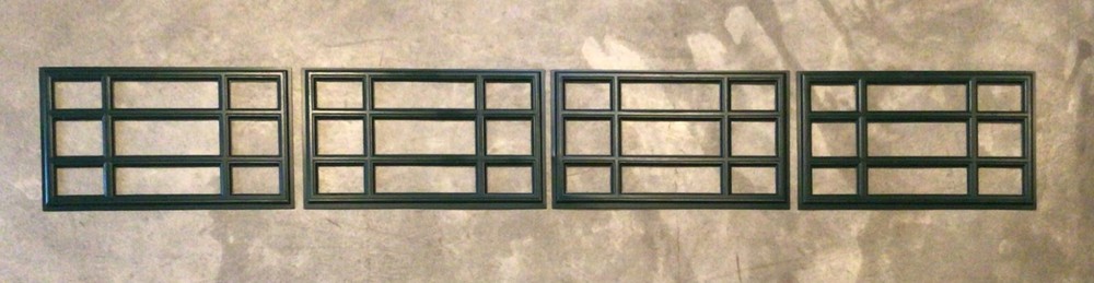 4 Amarr Prairie Replacement Inserts Short Panel Amarr Garage Door Hunter Green