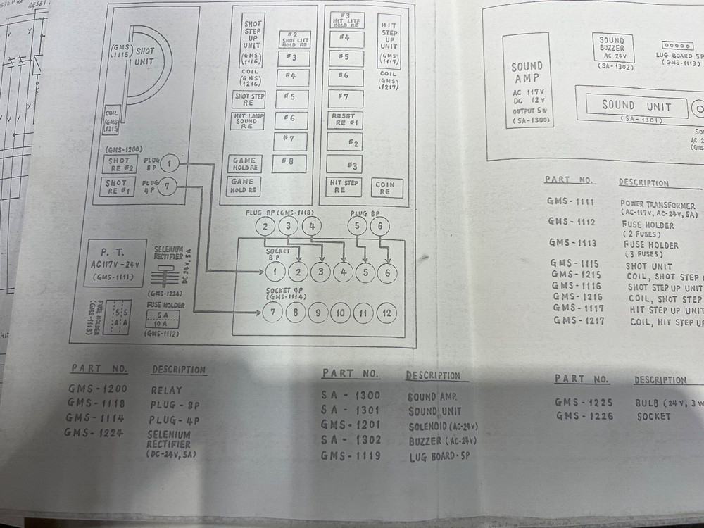 Sega: Sonar Attack- Schematics - Copies