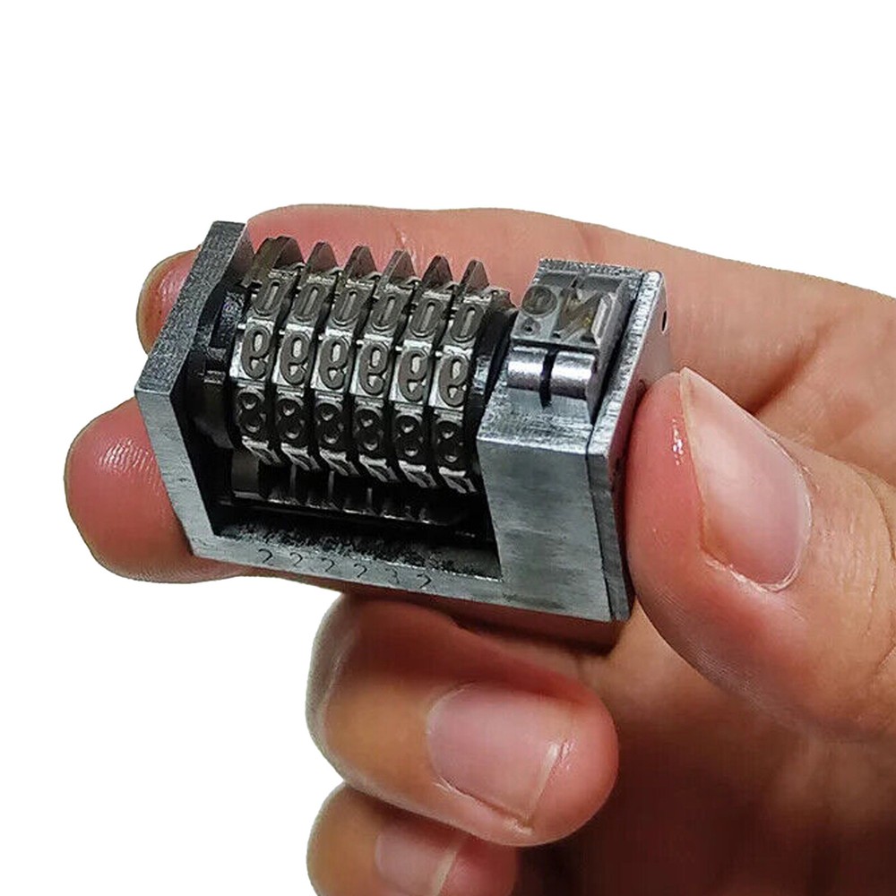 4X8 6Digit Roman Backward Printing Machine Mini Small Printer Numbering Machine