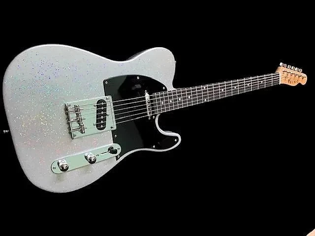 6 STRING SILVER SPARKLE TL STYLE KING ELECTRIC GUITAR-GREAT PLAYING SOLID GUITAR