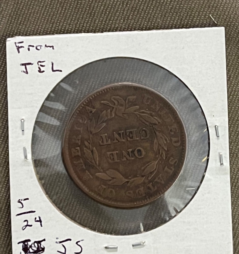 1839 Large cent, Booby Head / Better type !