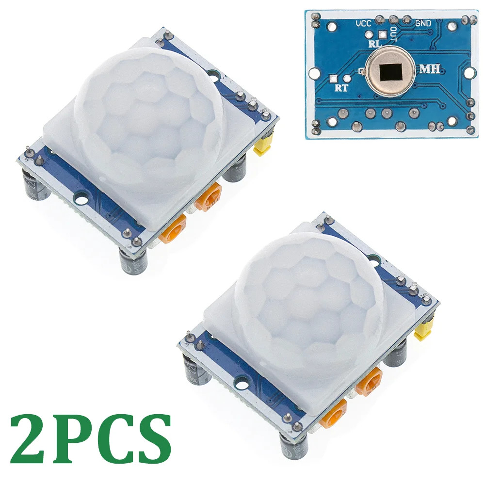 2PCS HC-SR501 PIR Sensor Module For Raspberry Pi Temperature Sensor Infrared