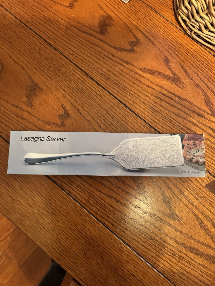 Wm A Rogers Silverplated LASAGNA SERVER New