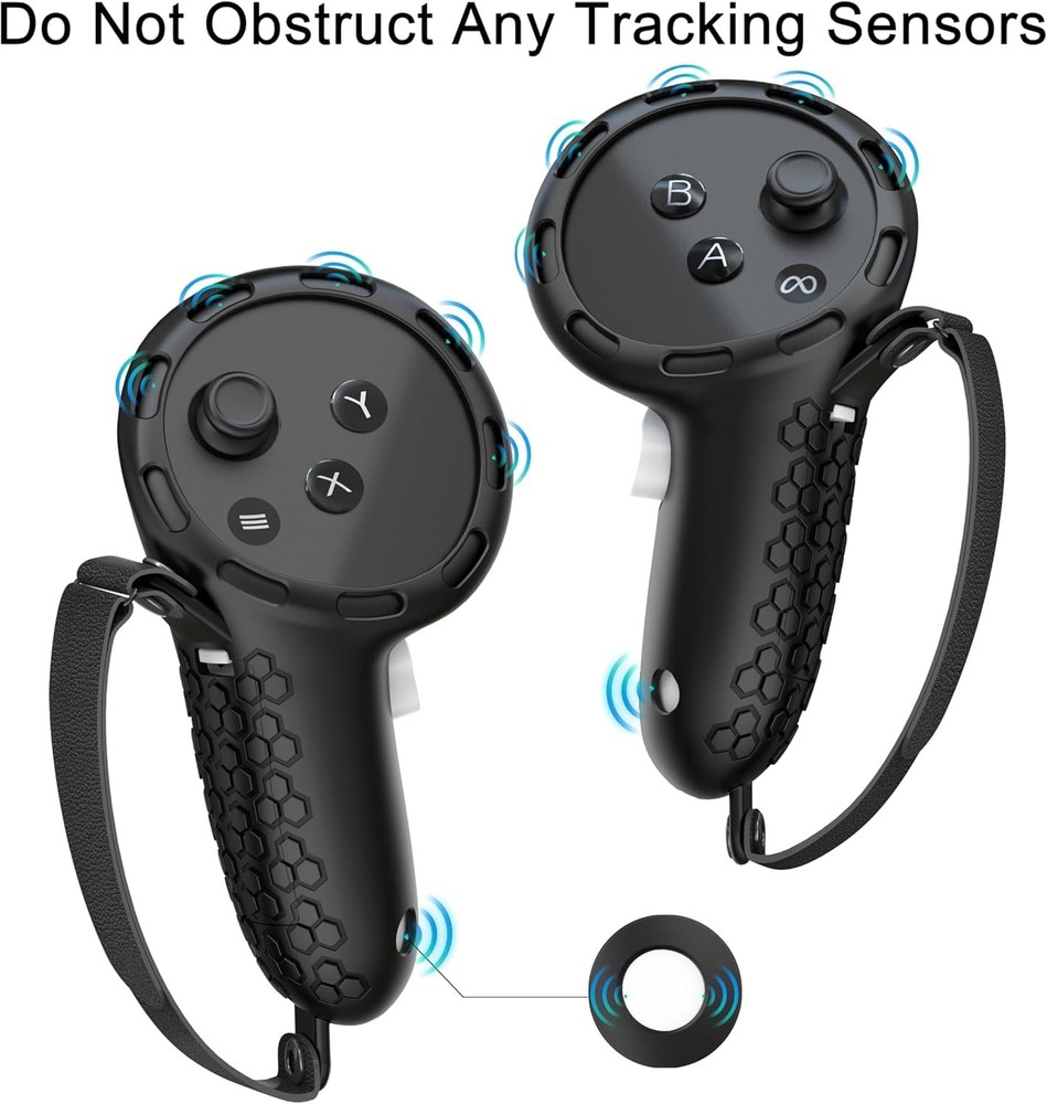 Controller Grips Compatible with Meta Quest 3S Oculus Quest 3 Controllers Str...