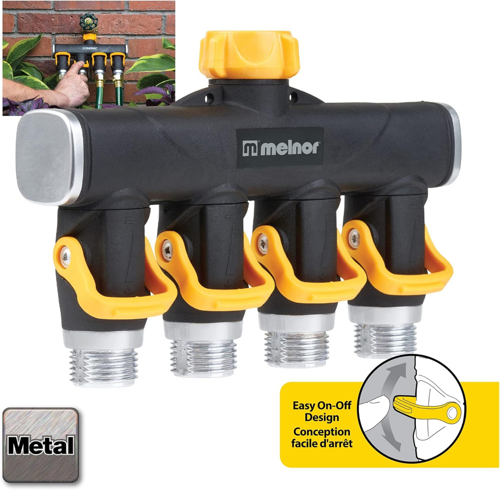 4 Way Lever Flow through Valve Connector Bundle