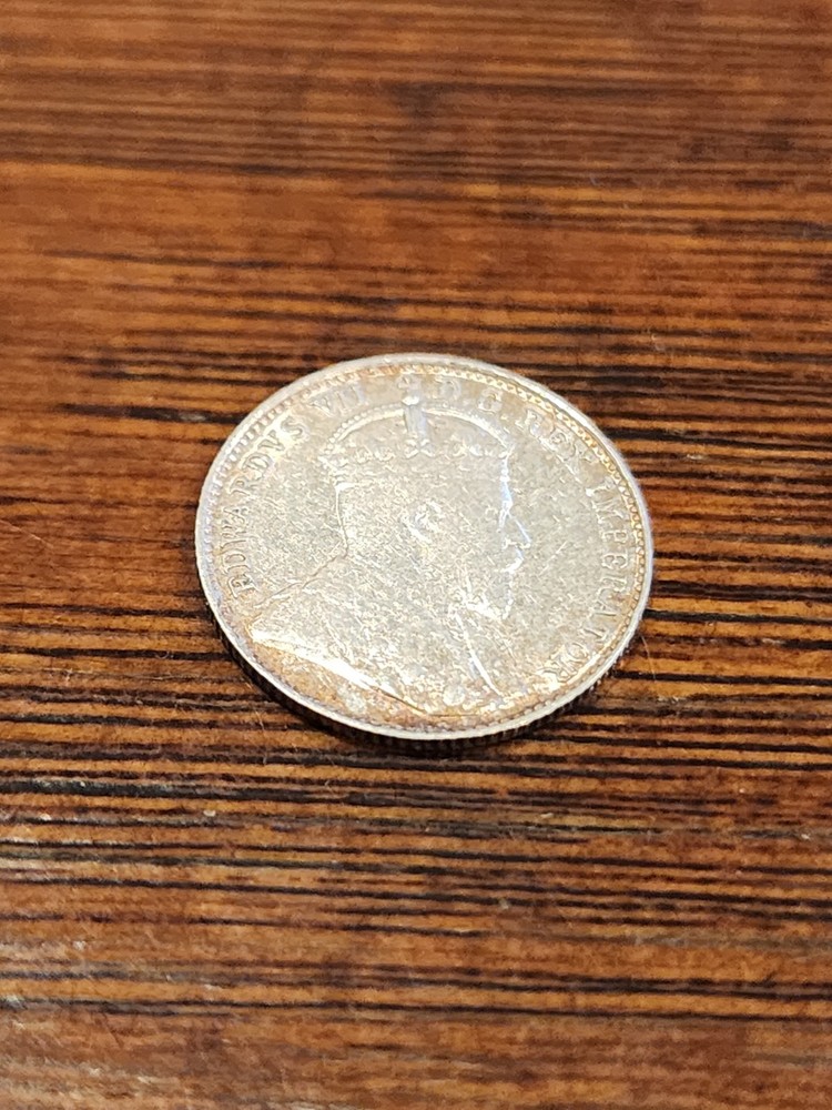 1905 Canada 5 Cents Silver Coin