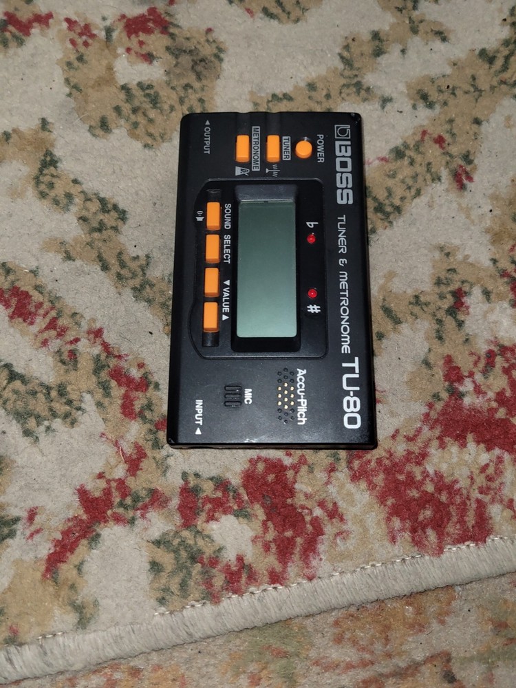 Boss Guitar Digital Tuner  Metronome Function Model TU-80 Pre-owned WORKING