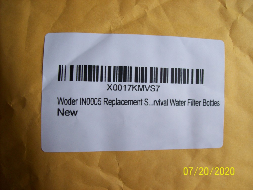 Woder IN0005 Replacement Survival Water Filter Bottles Outdoor Emergency Camping