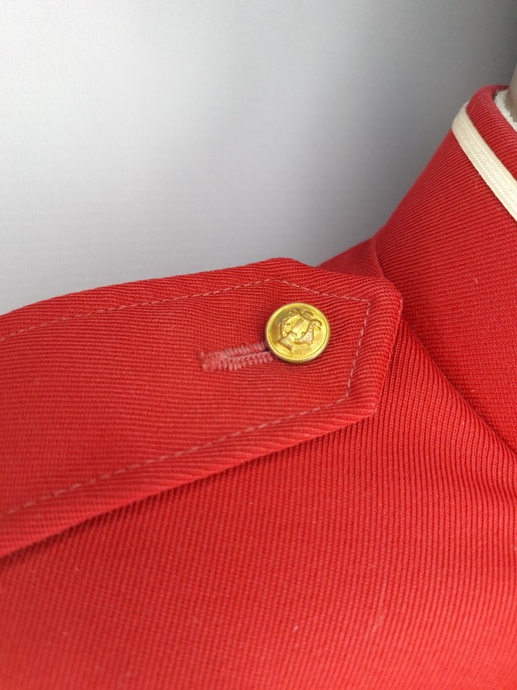 Red Marching Band Jacket Size 38 Regular - Authentic