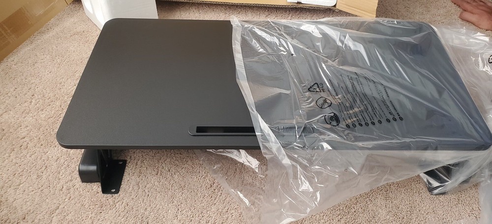 TechOrbits Adjustable Height Sit Stand Desktop - With Easy Lift Technology