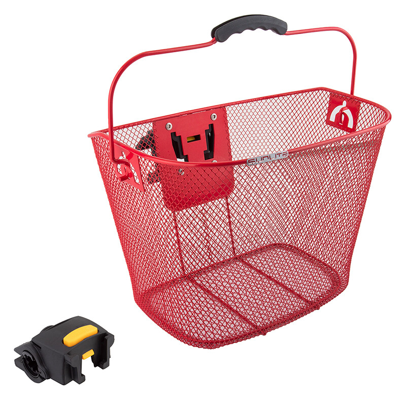 Sunlite Red Mesh Front Basket Quick Release Metal 90257