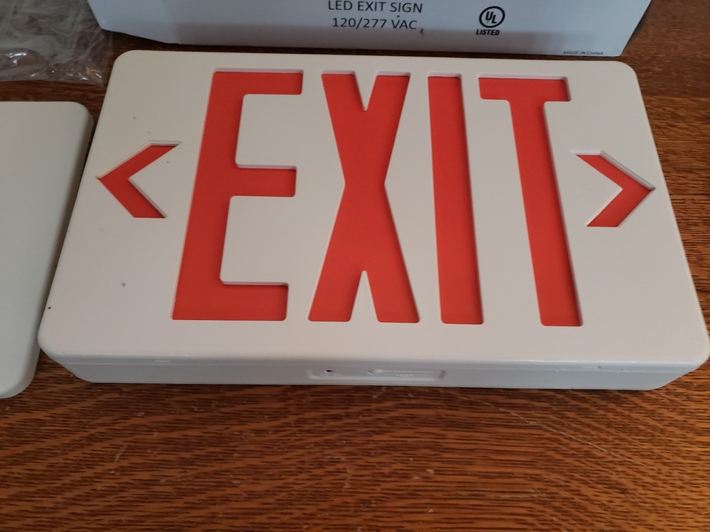 Lighting Exit Safety LED Sign 499-4715SIL