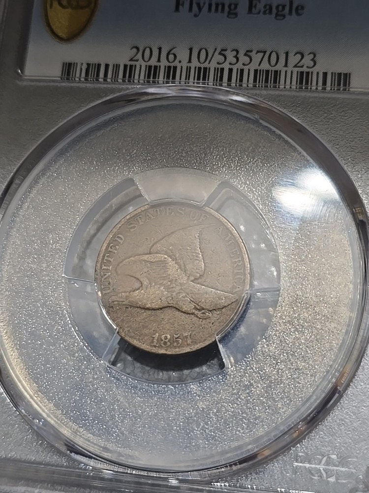1857 Flying Eagle Cent 1c PCGS VG10