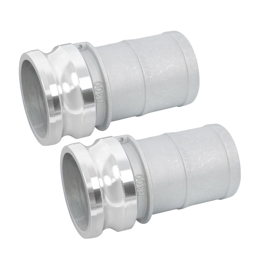 2 Pack Aluminum 3" Camlock Adapter Type E Lightweight Hose Connector