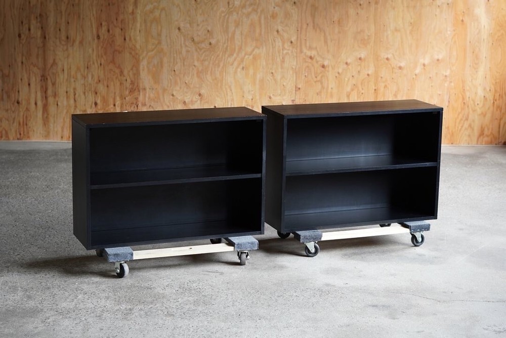 Paul McCobb Planner Group Modular  Bookcase Black Lacquer