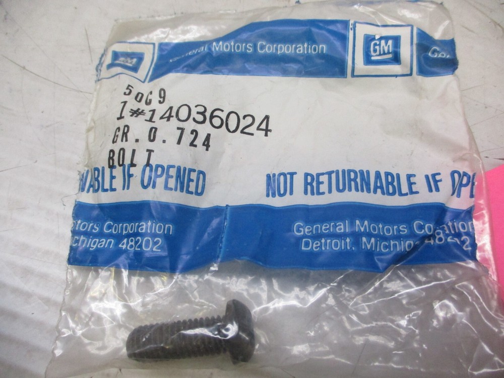 Genuine GM Multi-Purpose Bolt 14036024