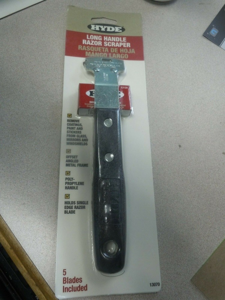 Hyde Tools Hd Long Handled Glass Scraper 13070