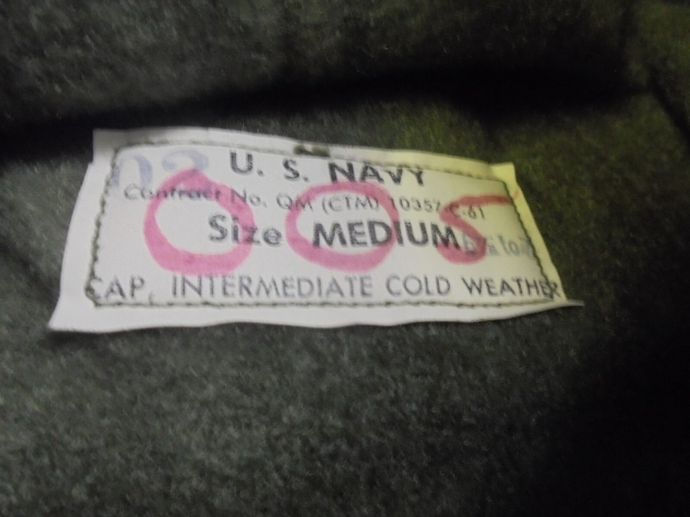 Vintage WWII U. S. Navy Intermediate Cold Weather Cap