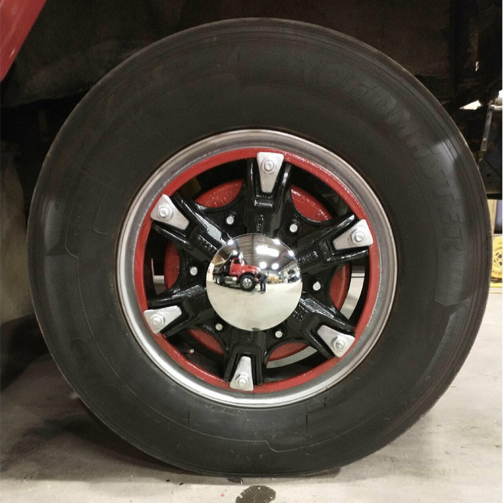 Trailer Hub Cap With Mounting Brackets Kit