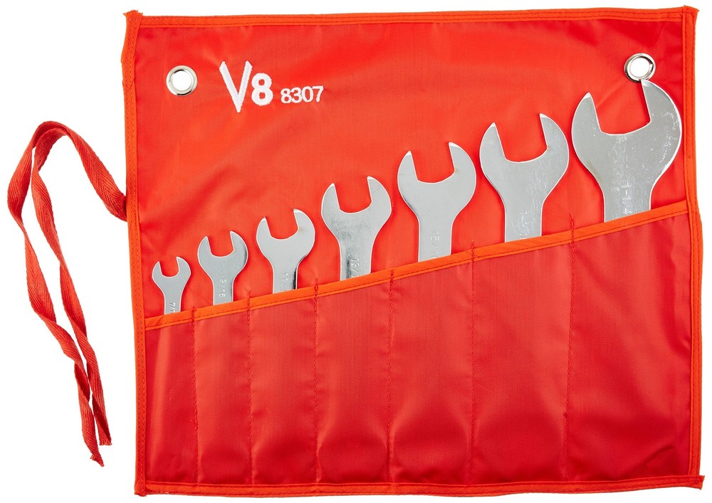 V-8 Tools V8T8307 Wrench Set (7 Piece Super Thin)