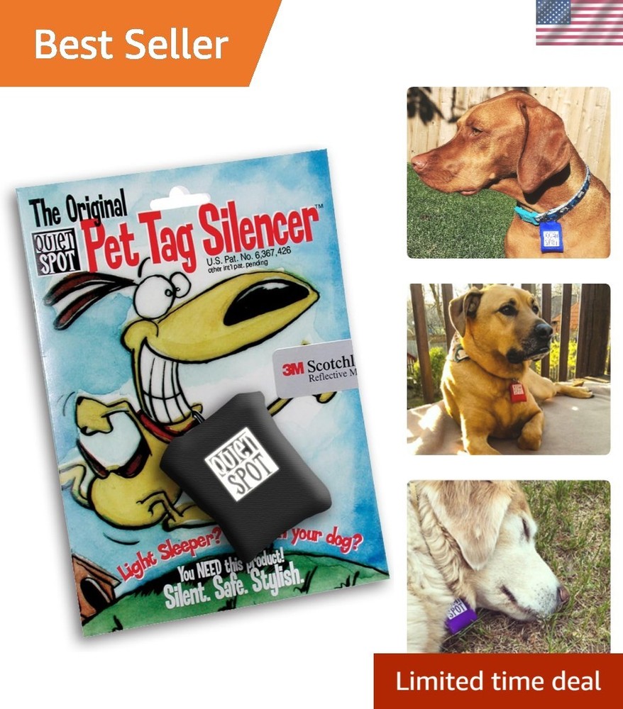 Pet Tag Silencer Black