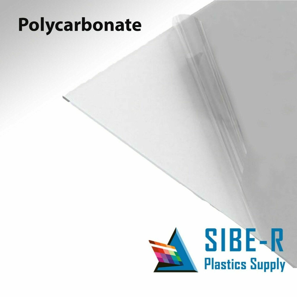 GP Polycarbonate Plastic Sheet-1/4" thick (6mm)-Clear-8" x 12"
