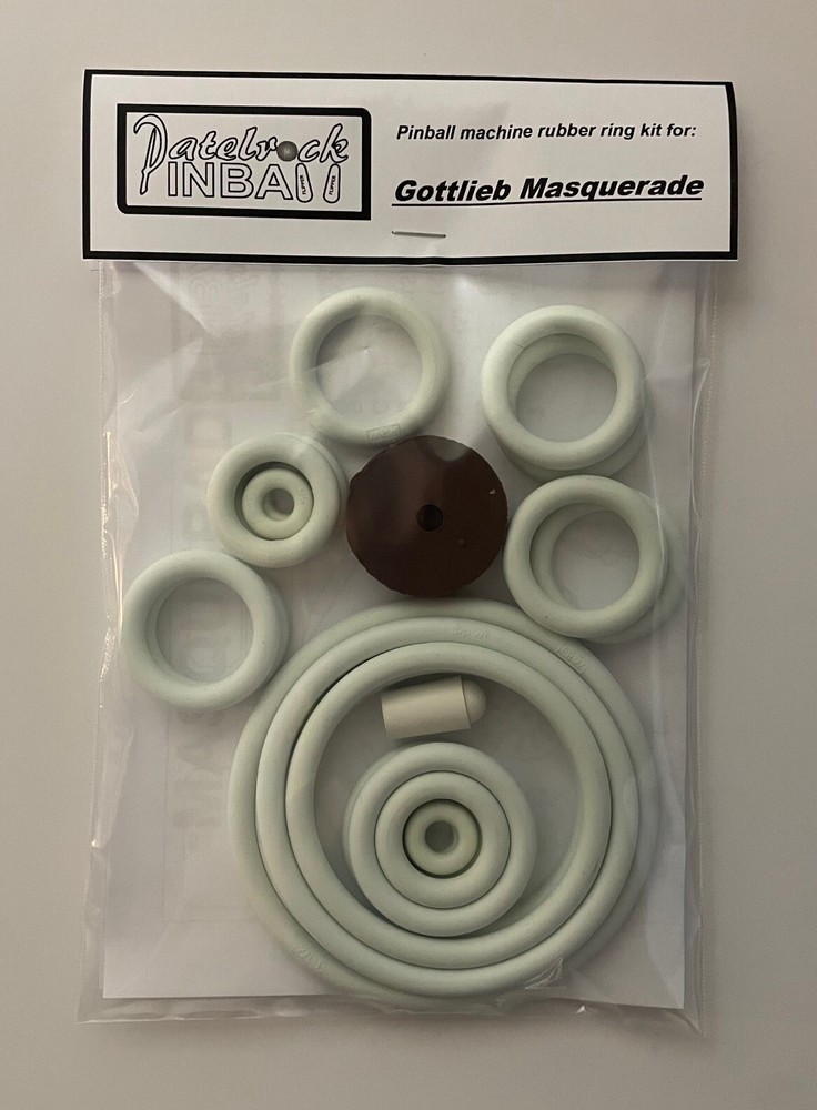 1966 Gottlieb Masquerade Pinball Machine Rubber Ring Kit