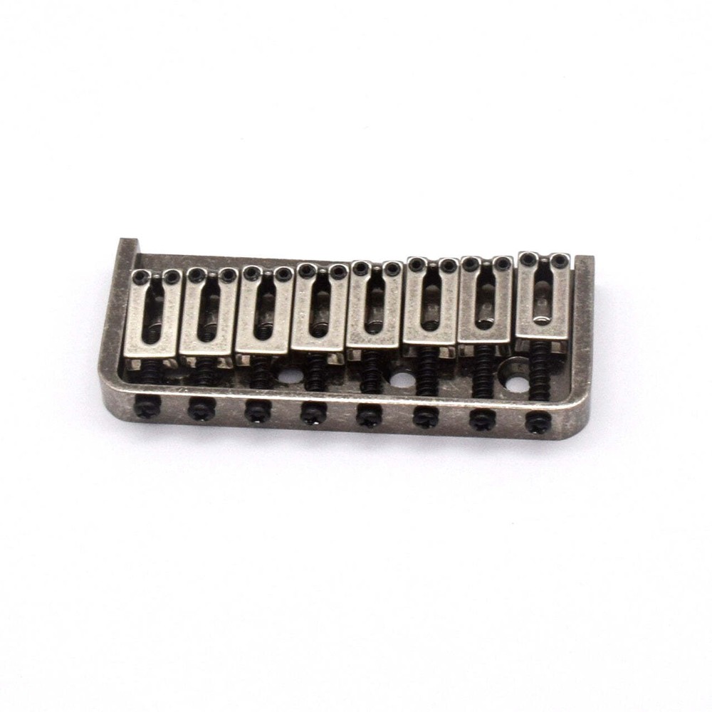 KD By AxLabs 8-String Hardtail Bridge - 4-Screw - Antique Silver