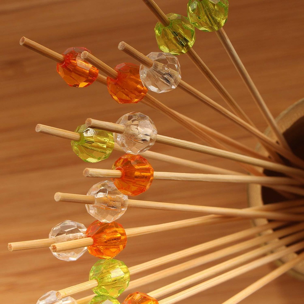 5.9" Decorative Diamond End Pick Skewers