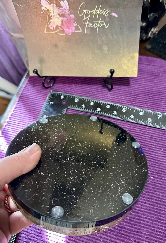 Medium Orgonite and Tensor Ring Charging plate