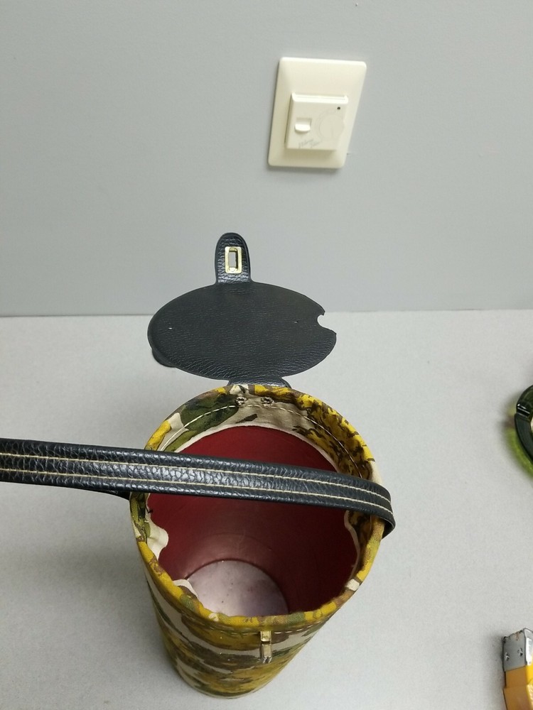 Vintage Flowered Yarn Holder/Caddy