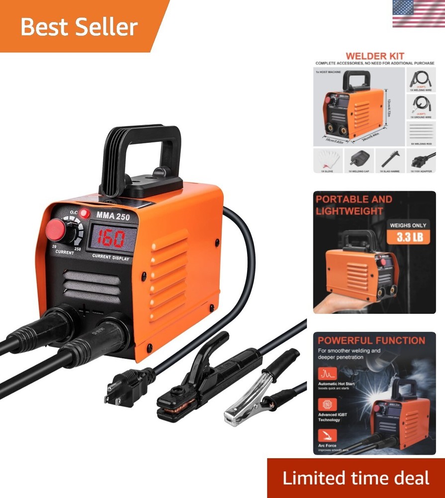 Lightweight 110V Welding Machine with Automatic Current Matching - Versatile Use