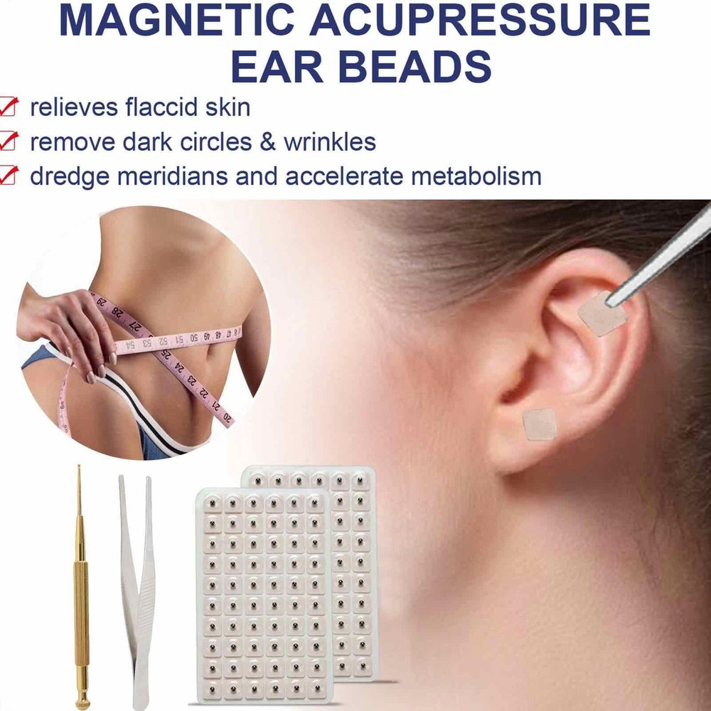 600pcs New Ear Acupuncture Massage Therapy Needle Patch Auricular Sticker
