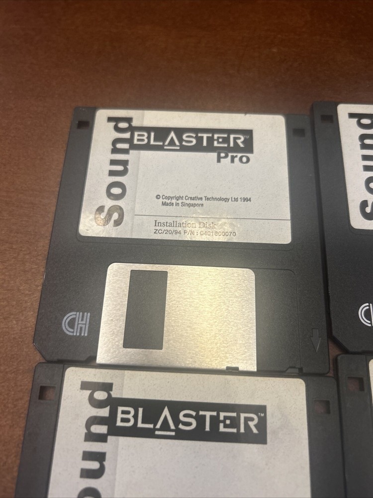 Sound Blaster Pro Software Diskettes 3.5” Creative Labs 1992