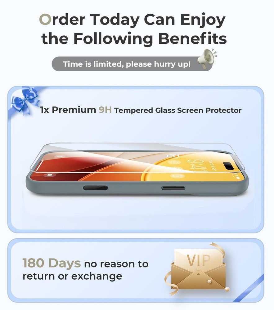 Magnetic for iPhone 17 Pro Max Case with Integrated Camera Protection [Seamle...