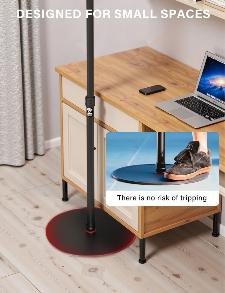 A400 Round Base Monopod Stand, 79'' Studio Light Stand with Flat Base, Alumin...