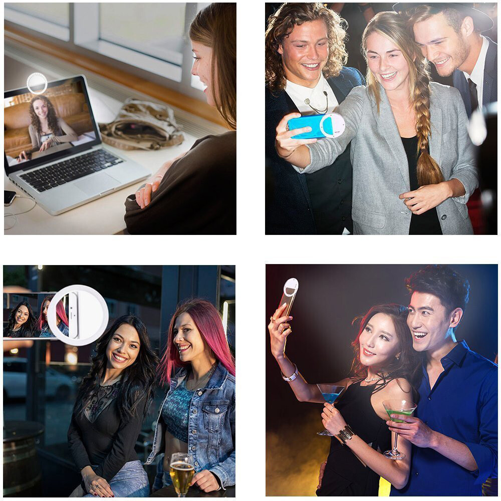 30-Pack 3.4" 3W LED Selfie Ring Light - Cellphone/Tablet/Laptop/PC/iPhone
