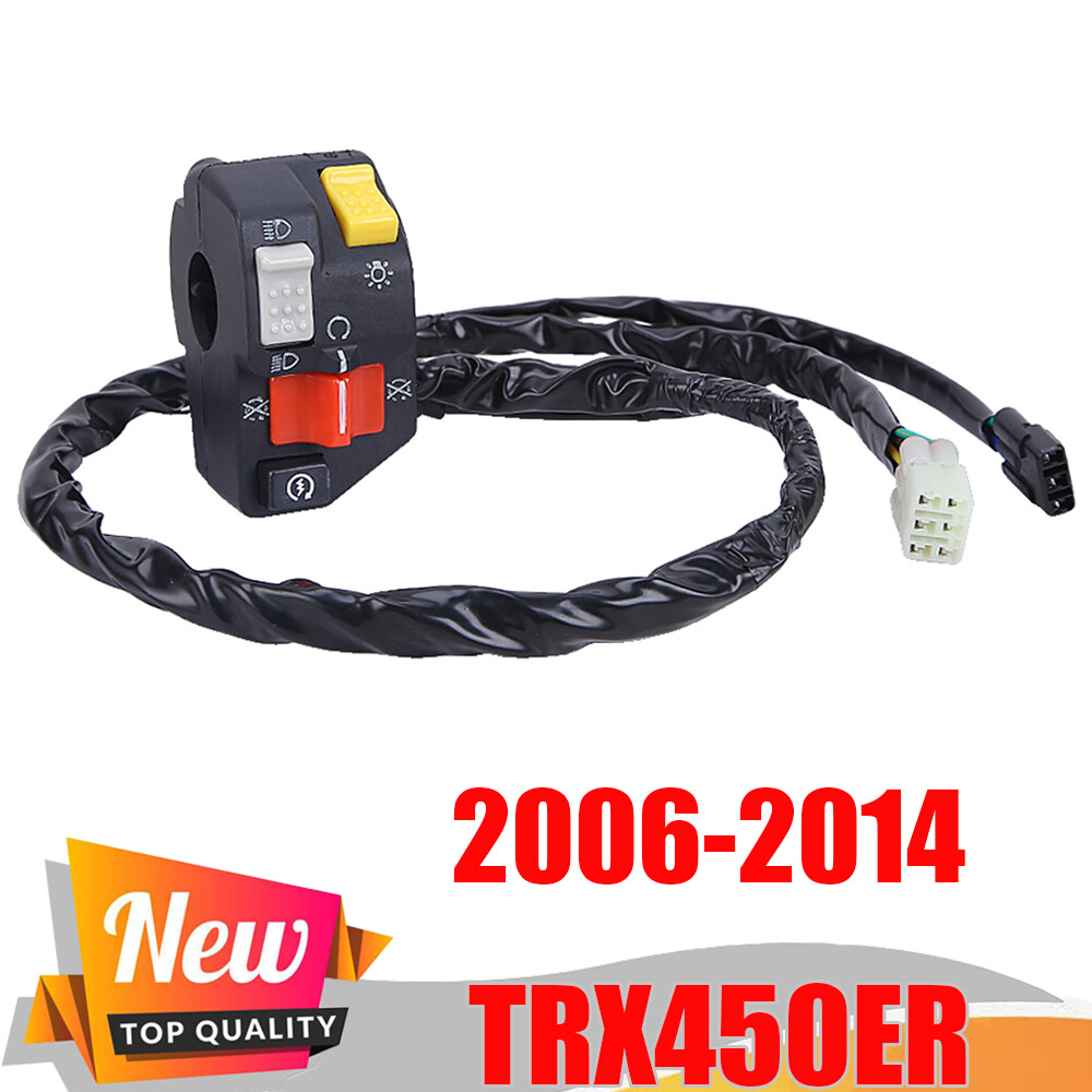 For 2006-2014 Honda TRX450ER Left Handlebar Headlight Light Kill Control Switch