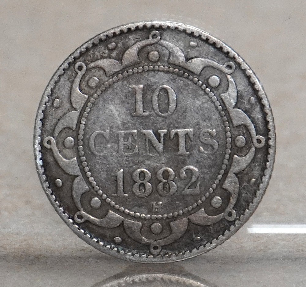 NEWFOUNDLAND 1882-H 10 CENTS