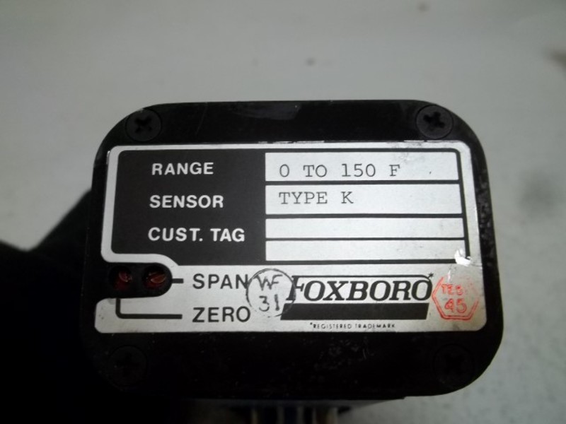 FOXBORO E93-B 0-150'F TEMPERATURE TRANSMITTER UNMP