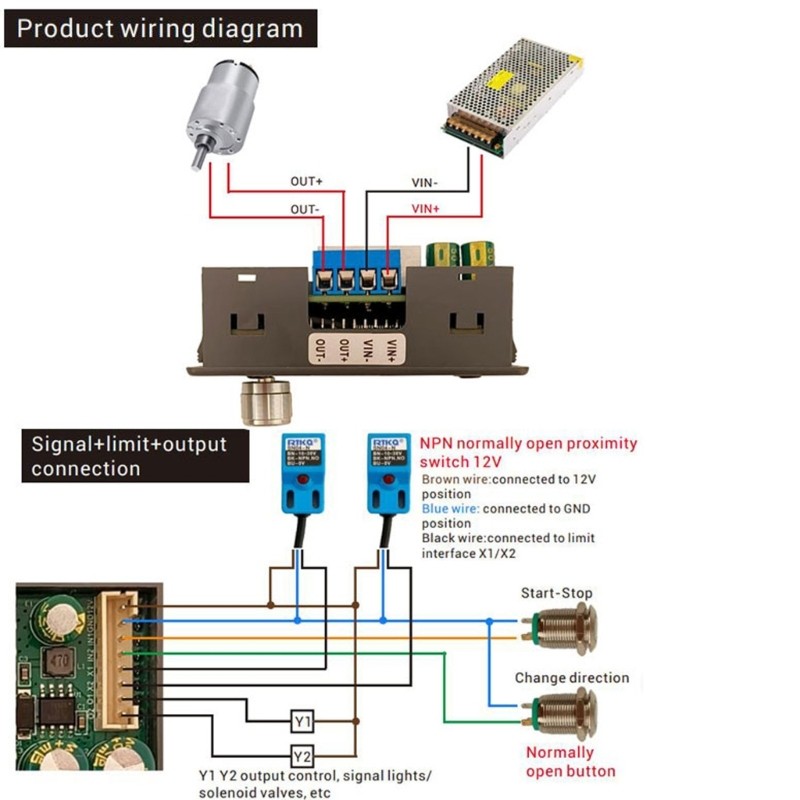 Stepper Motor Driver Controller Forward Reverse Control Driver Easily to Use