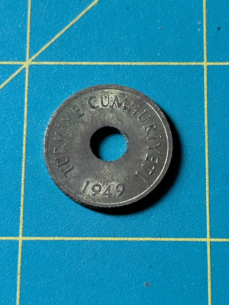 1949 Turkey 1 Kurus coin