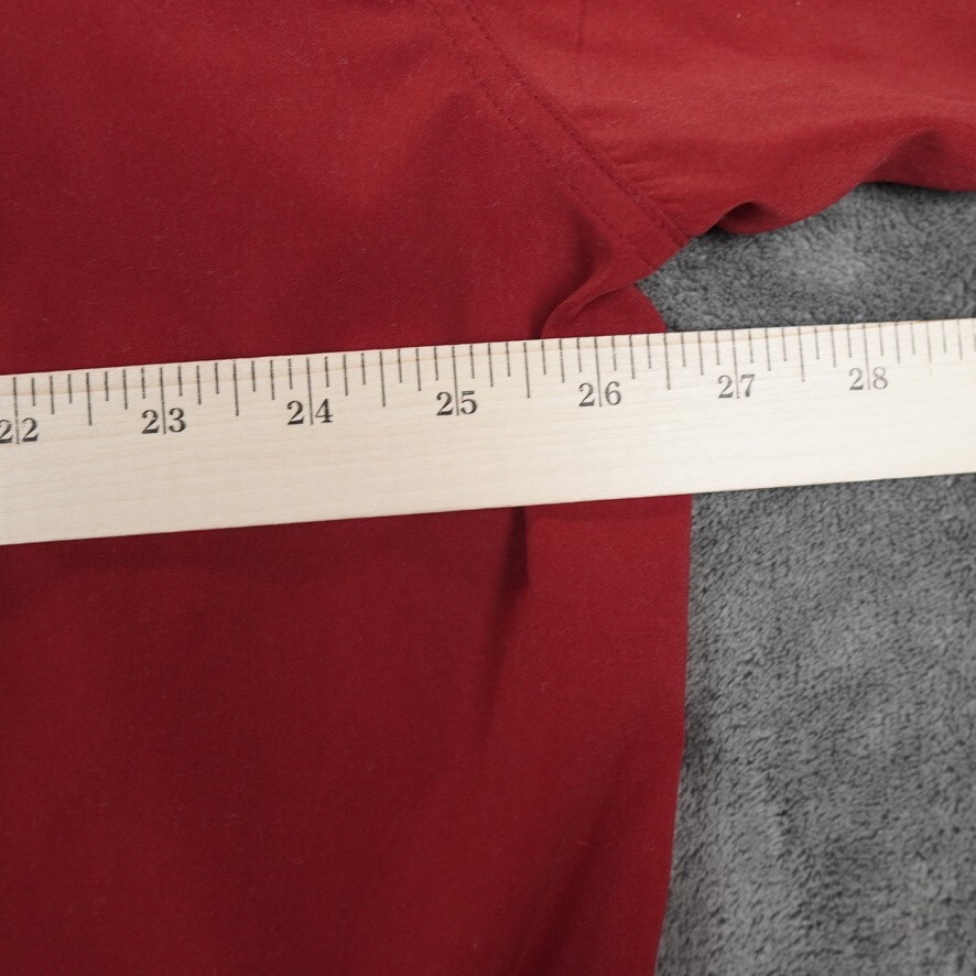 VTG Woolrich Jacket Mens Extra Large Red Lined Pullover Golf Sport Outerwear