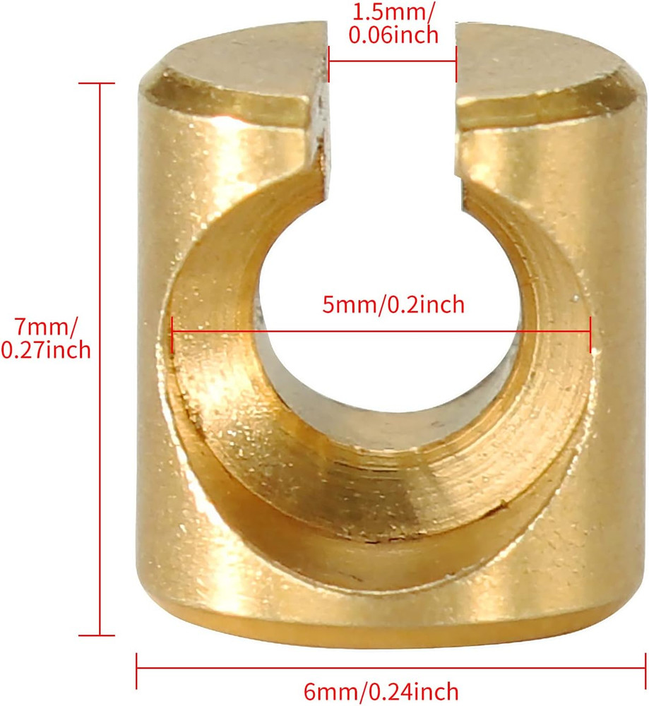 Throttle Idle Cable Ferrules for Carburetor Throttle Cable End Joint Guide Nut F