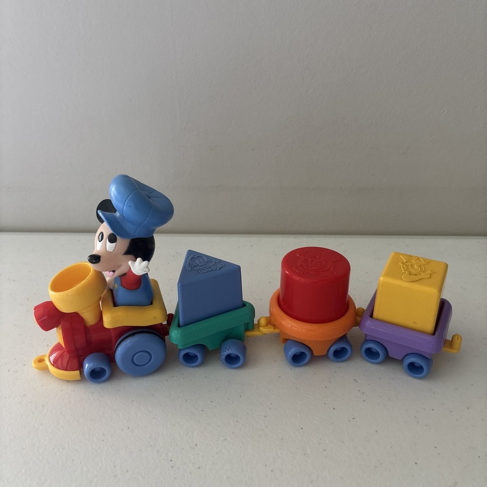 Vintage Disney Mickey Mouse Figure Train